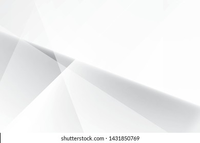Abstract geometric white and gray color background. Vector, illustration.