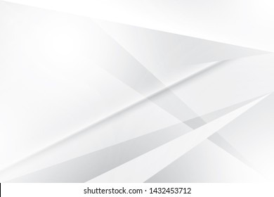 Abstract geometric white and gray color background. Vector, illustration.