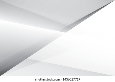 Abstract geometric white and gray color background. Vector, illustration.