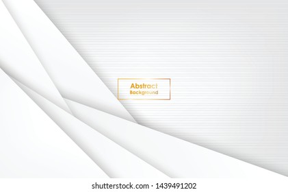 Abstract geometric white and gray color background. Vector, illustration