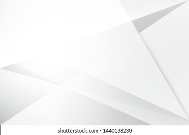 Abstract geometric white and gray color background. Vector, illustration.