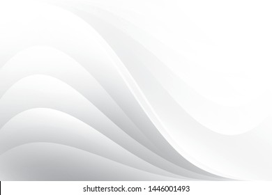 Abstract geometric white and gray color background. Vector, illustration.