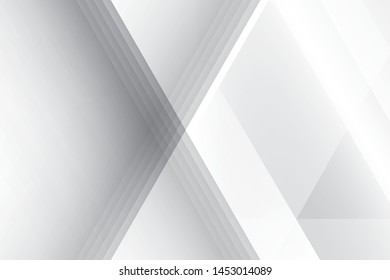 Abstract geometric white and gray color background. Vector, illustration.