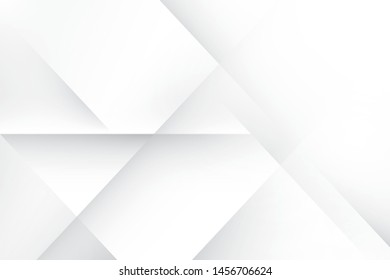 Abstract geometric white and gray color background. Vector, illustration.