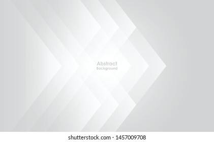 Abstract geometric white and gray color background. Vector, illustration