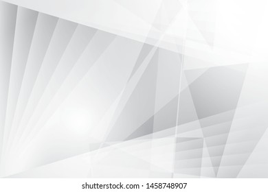 Abstract geometric white and gray color background. Vector, illustration.