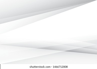 Abstract geometric white and gray color background. Vector, illustration.