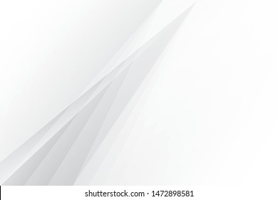 Abstract geometric white and gray color background. Vector, illustration.