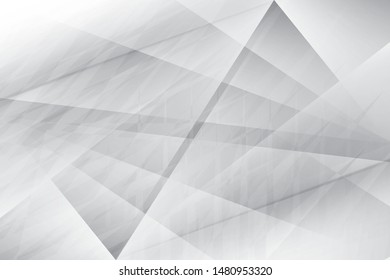 Abstract geometric white and gray color background. Vector, illustration.