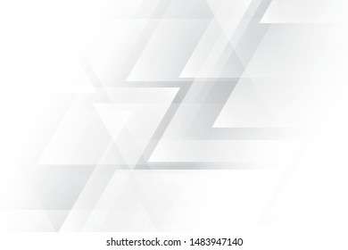 Abstract geometric white and gray color background. Vector, illustration.