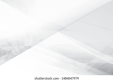 Abstract geometric white and gray color background. Vector, illustration.