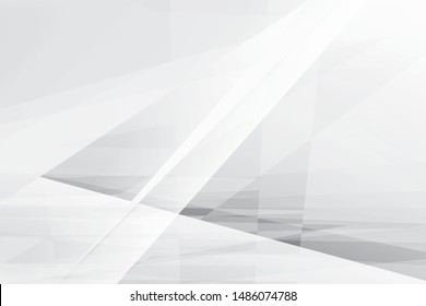 Abstract geometric white and gray color background. Vector, illustration.