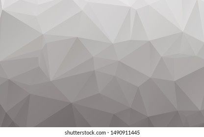 Abstract geometric white and gray color background. Light Silver, low poly layout. Creative illustration in halftone style with gradient. Completely new design for your business. Vector illustration.