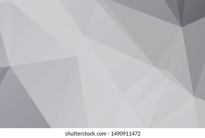 Abstract geometric white and gray color background. Light Silver, low poly layout. Creative illustration in halftone style with gradient. Completely new design for your business. Vector illustration.