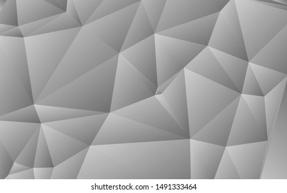 Abstract geometric white and gray color background. Light Silver, low poly layout. Creative illustration in halftone style with gradient. Completely new design for your business. Vector illustration.