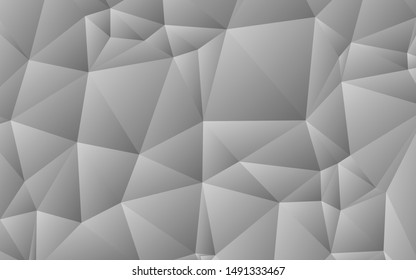 Abstract geometric white and gray color background. Light Silver, low poly layout. Creative illustration in halftone style with gradient. Completely new design for your business. Vector illustration.