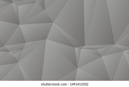 Abstract geometric white and gray color background. Light Silver, low poly layout. Creative illustration in halftone style with gradient. Completely new design for your business. Vector illustration.