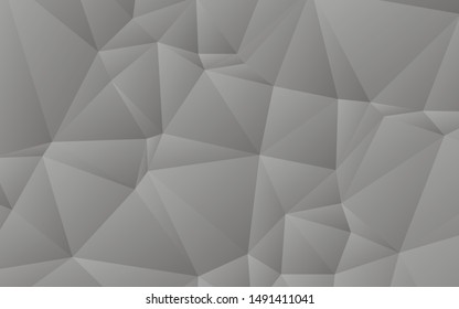Abstract geometric white and gray color background. Light Silver, low poly layout. Creative illustration in halftone style with gradient. Completely new design for your business. Vector illustration.