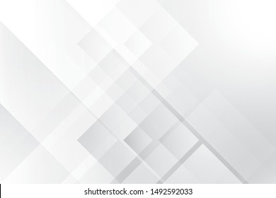 Abstract geometric white and gray color background. Vector, illustration.