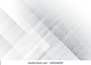 Abstract geometric white and gray color background. Vector, illustration.
