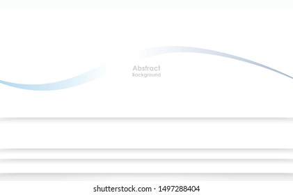 Abstract geometric white and gray color background. Vector, illustration