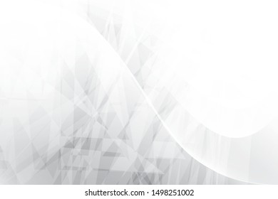 Abstract geometric white and gray color background. Vector, illustration.