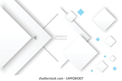 Abstract geometric white and gray color background. Vector, illustration