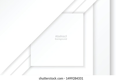 Abstract geometric white and gray color background. Vector, illustration