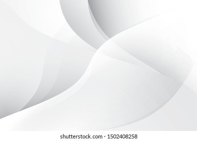 Abstract geometric white and gray color background. Vector, illustration.