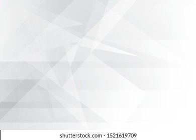Abstract geometric white and gray color background. Vector, illustration.