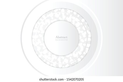 Abstract geometric white and gray color background. Vector, illustration