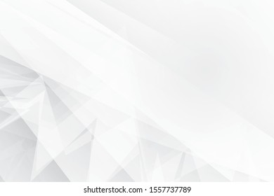 Abstract geometric white and gray color background. Vector, illustration.