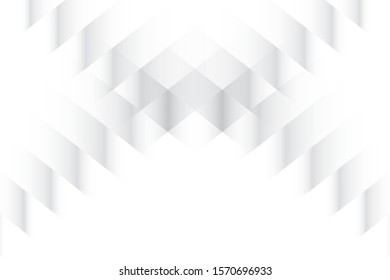 Abstract geometric white and gray color background. Vector, illustration.
