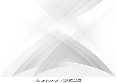 Abstract geometric white and gray color background. Vector, illustration.