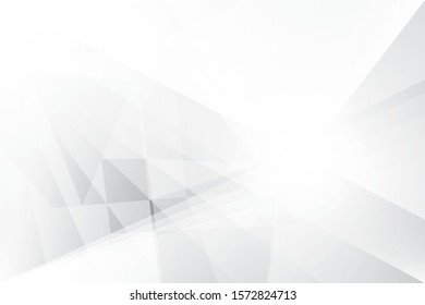 Abstract geometric white and gray color background. Vector, illustration.