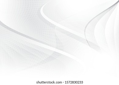 Abstract geometric white and gray color background with halftone effect.