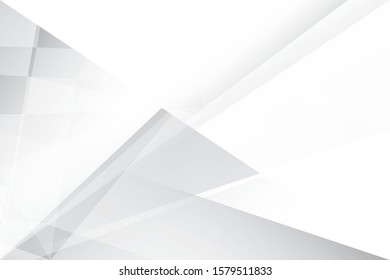 Abstract geometric white and gray color background. Vector, illustration.