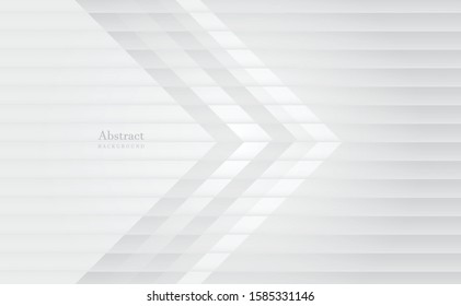 Abstract geometric white and gray color background. Vector, illustration