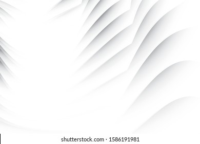 Abstract geometric white and gray color background. Vector, illustration.