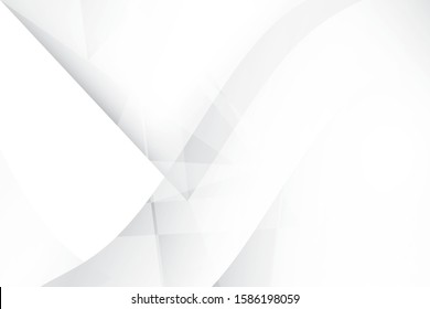 Abstract geometric white and gray color background. Vector, illustration.