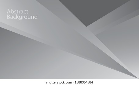 Abstract geometric white and gray color background. Simple geometric background. Vector illustration