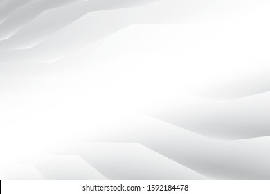 Abstract geometric white and gray color background. Vector, illustration.