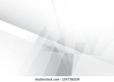 Abstract geometric white and gray color background. Vector, illustration.