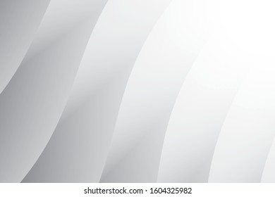 Abstract geometric white and gray color background. Vector, illustration.