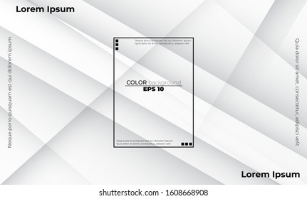 Abstract geometric white and gray color background, vector illustration for gift card cover poster,  Poster on wall poster template,  landing page, ui, ux ,coverbook,  baner, social media posted