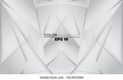 Abstract geometric white and gray color Visual Supply Company background for gift card,  Poster on wall poster template,  landing page, ui, ux ,coverbook,  baner, social media posted