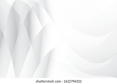 Abstract geometric white and gray color background. Vector, illustration.