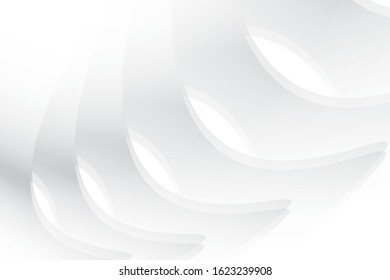 Abstract geometric white and gray color background. Vector, illustration.