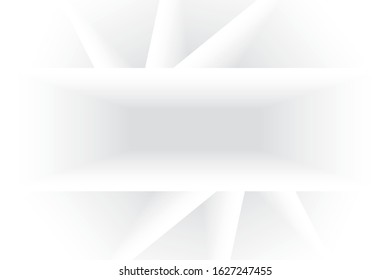 Abstract geometric white and gray color background. Vector, illustration.