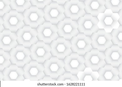 Abstract geometric white and gray color background. Vector, illustration.